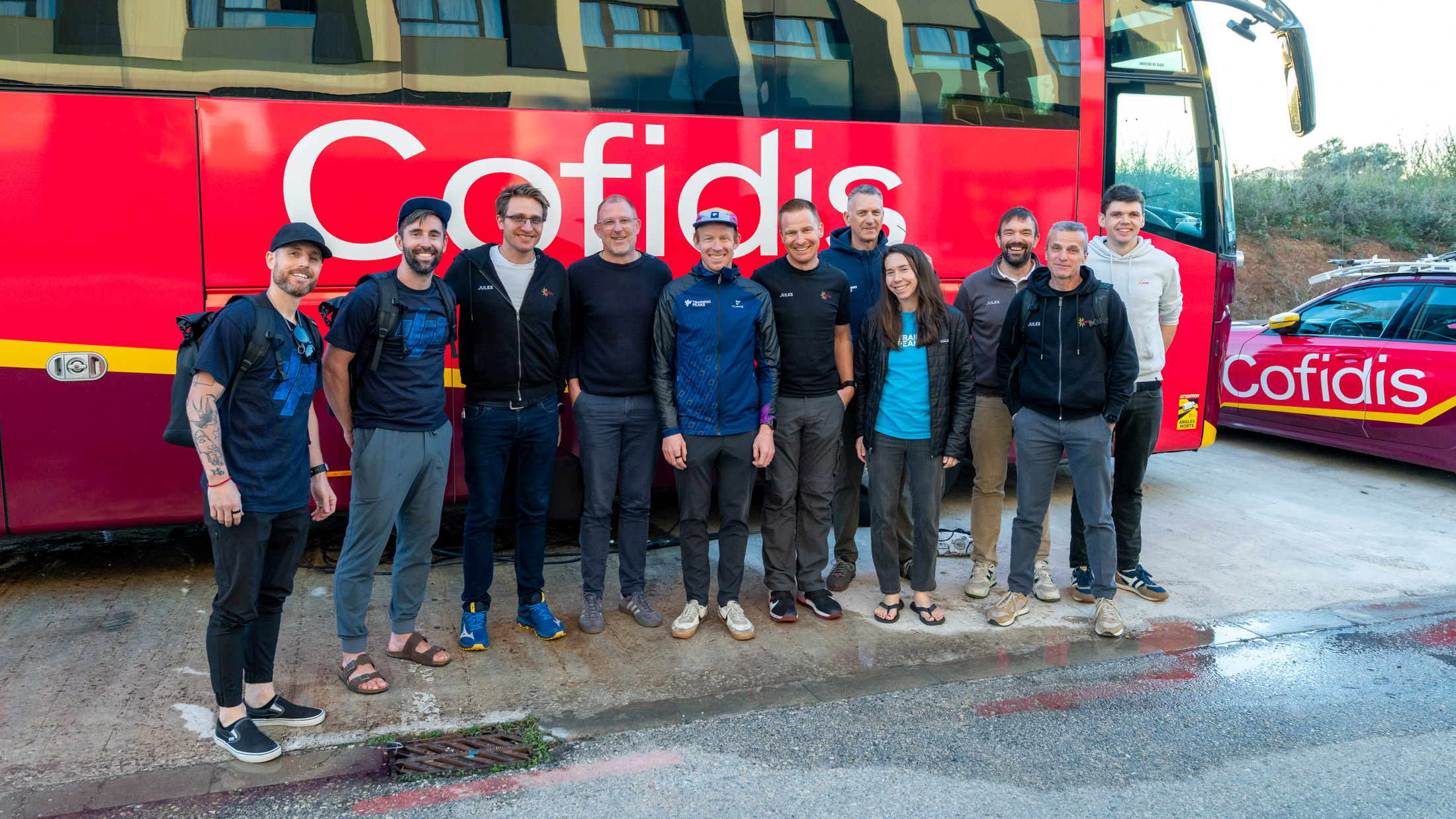 Image Of The Trainingpeaks Staff Visiting Team Cofidis In Spain 2026