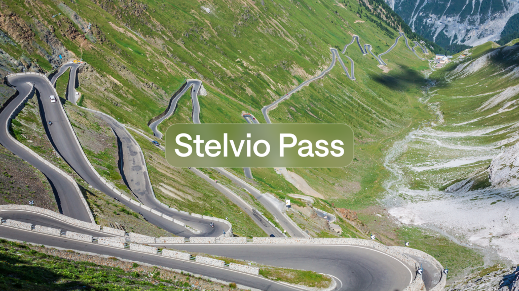 image of famous cycling route Stelvio Pass which is now available to ride in TrainingPeaks Virtual